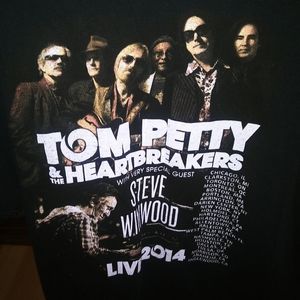 Tom Petty XL 2014 Band Concert Tee Shirt okay